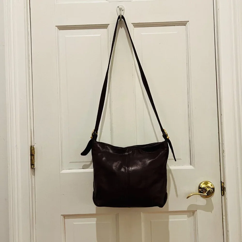 Vintage Stone Mountain Leather Shoulder Handbag Purse